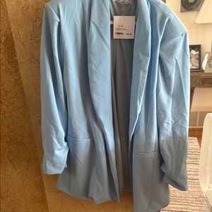 Chic Light Blue Blazer for Women